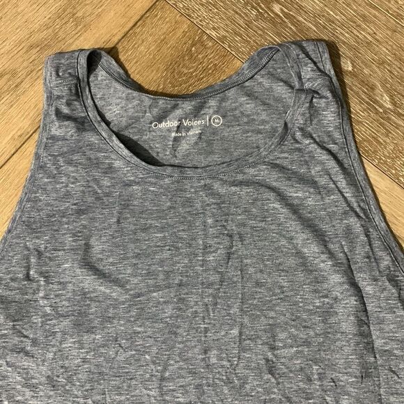 Outdoor Voices Heathered Blue Tank - Picture 2 of 4